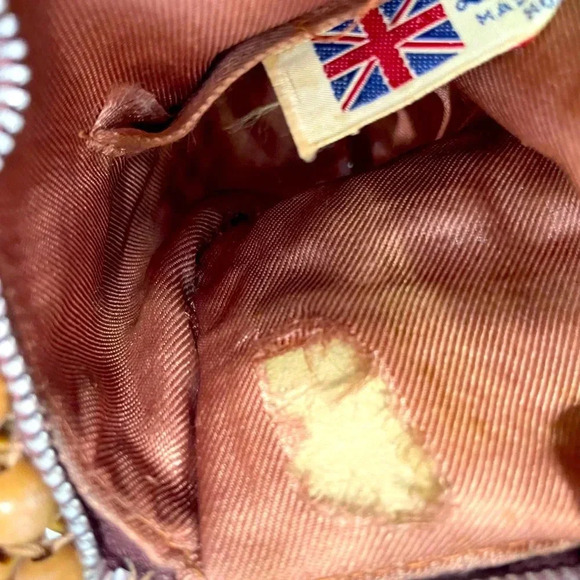 Vintage Beaded Lady Ellen Wristlet Clutch Purse Handbag VTG Keychain‎ Envelope - Picture 10 of 10